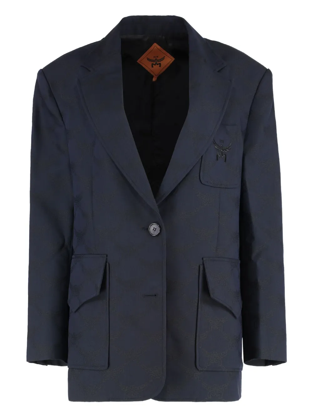 MCM single-breasted blazer Blauw