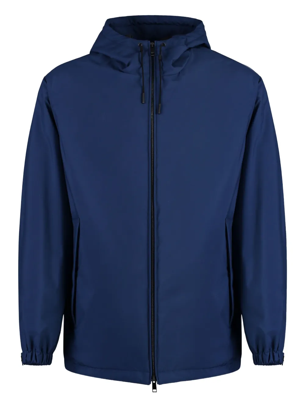 Zegna windbreaker hooded jacket Blauw
