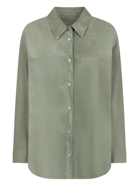 Salvatore Santoro camisa con dobladillo redondeado