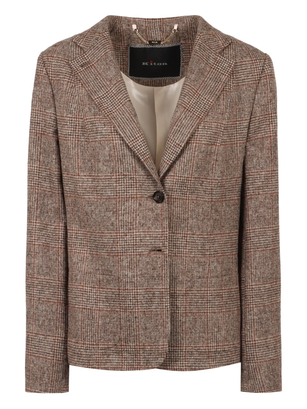 Kiton prince of wales checked blazer Bruin