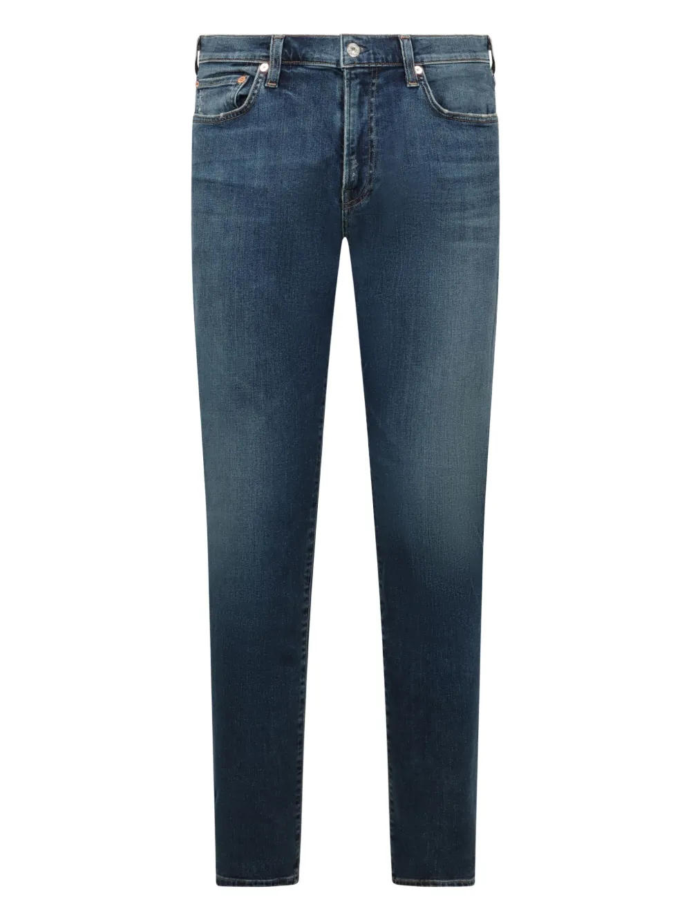 Citizens of Humanity Straight jeans met gegraveerd logo Blauw