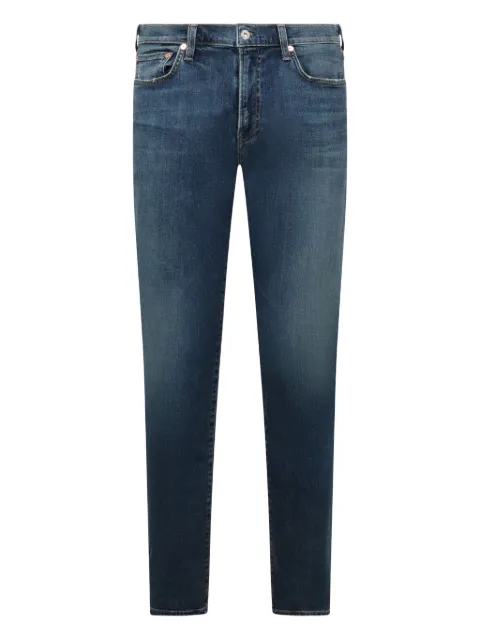 Citizens of Humanity engraved-logo patch straight-leg jeans