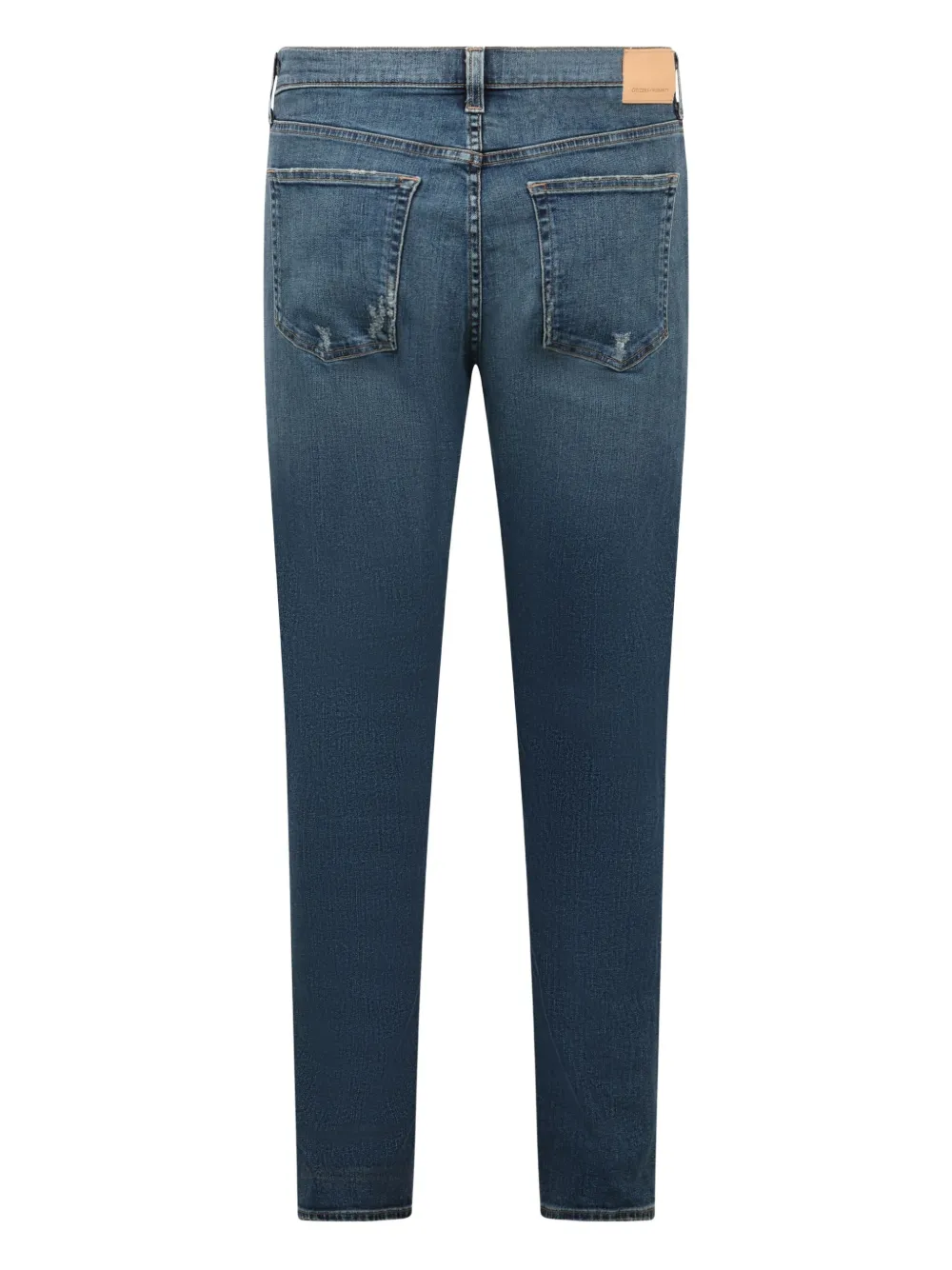 Citizens of Humanity Straight jeans met gegraveerd logo Blauw