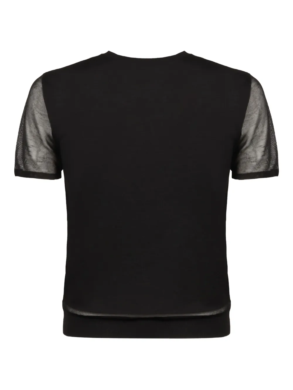 Agnona mesh-panel knitted t-shirt | T-Shirts | Image 2