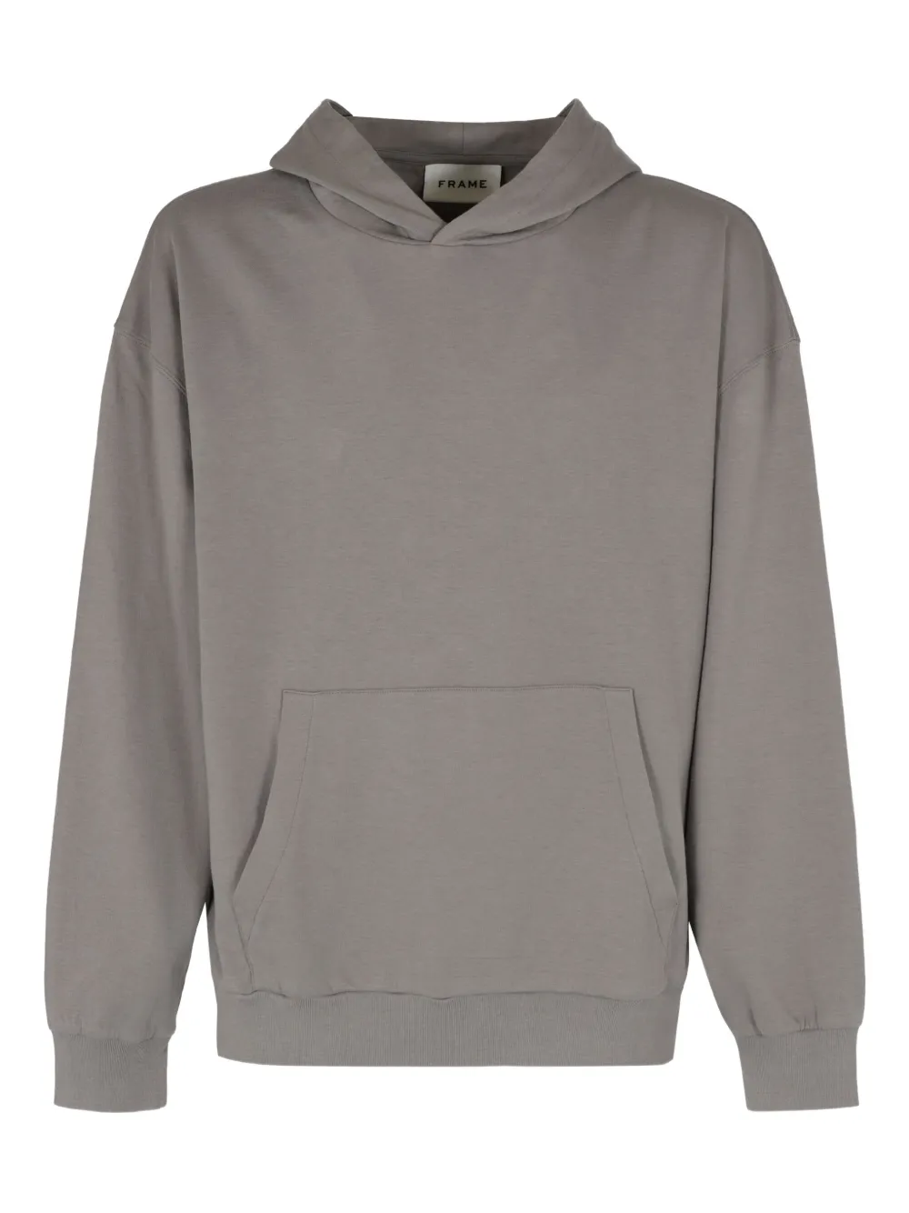 FRAME hooded ribbed-cuff sweatshirt Grijs