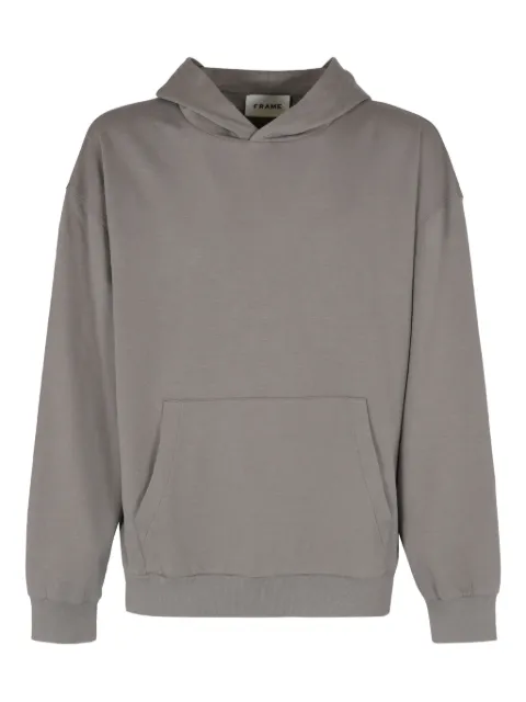 FRAME hooded ribbed-cuff sweatshirt 