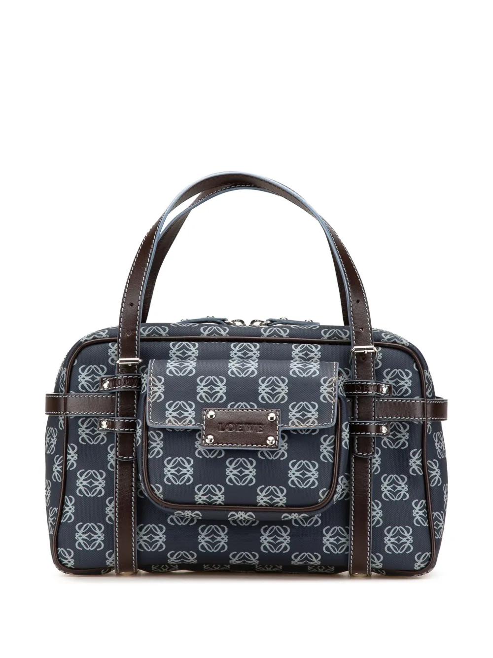 Loewe Pre-Owned 2000-2010 Anagram Coated Canvas handbag | Blue | Image 1