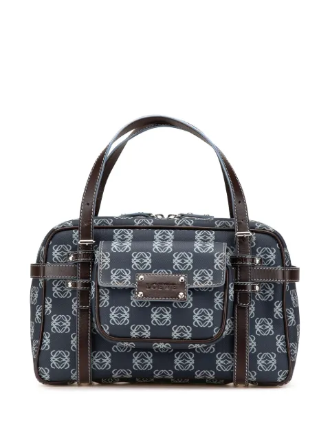 Loewe Pre-Owned bolsa de mano de lona revestida con anagrama 2000-2010