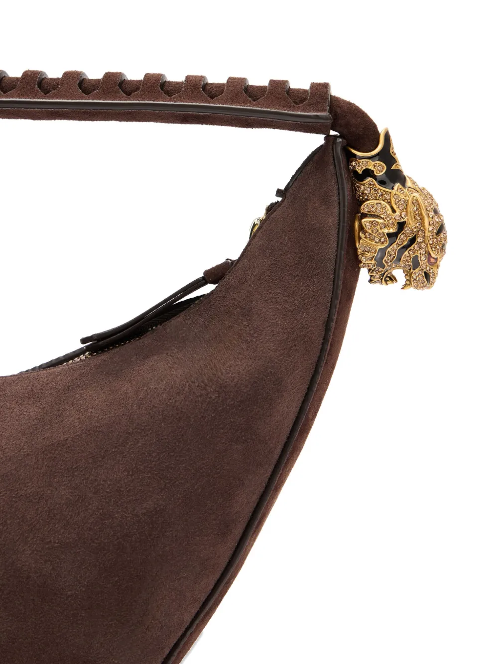 Roberto Cavalli Roar suède shopper Bruin