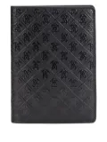 Roberto Cavalli Mirror Snake Monogram-embossed leather wallet - Black