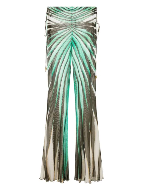 Roberto Cavalli striped flared trousers