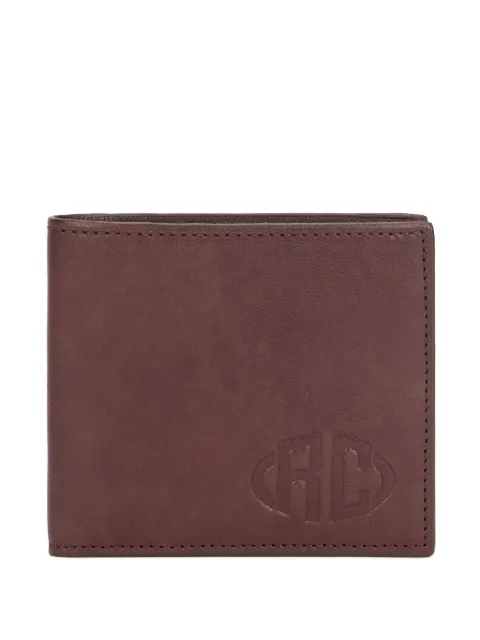 Roberto Cavalli embossed monogram leather wallet