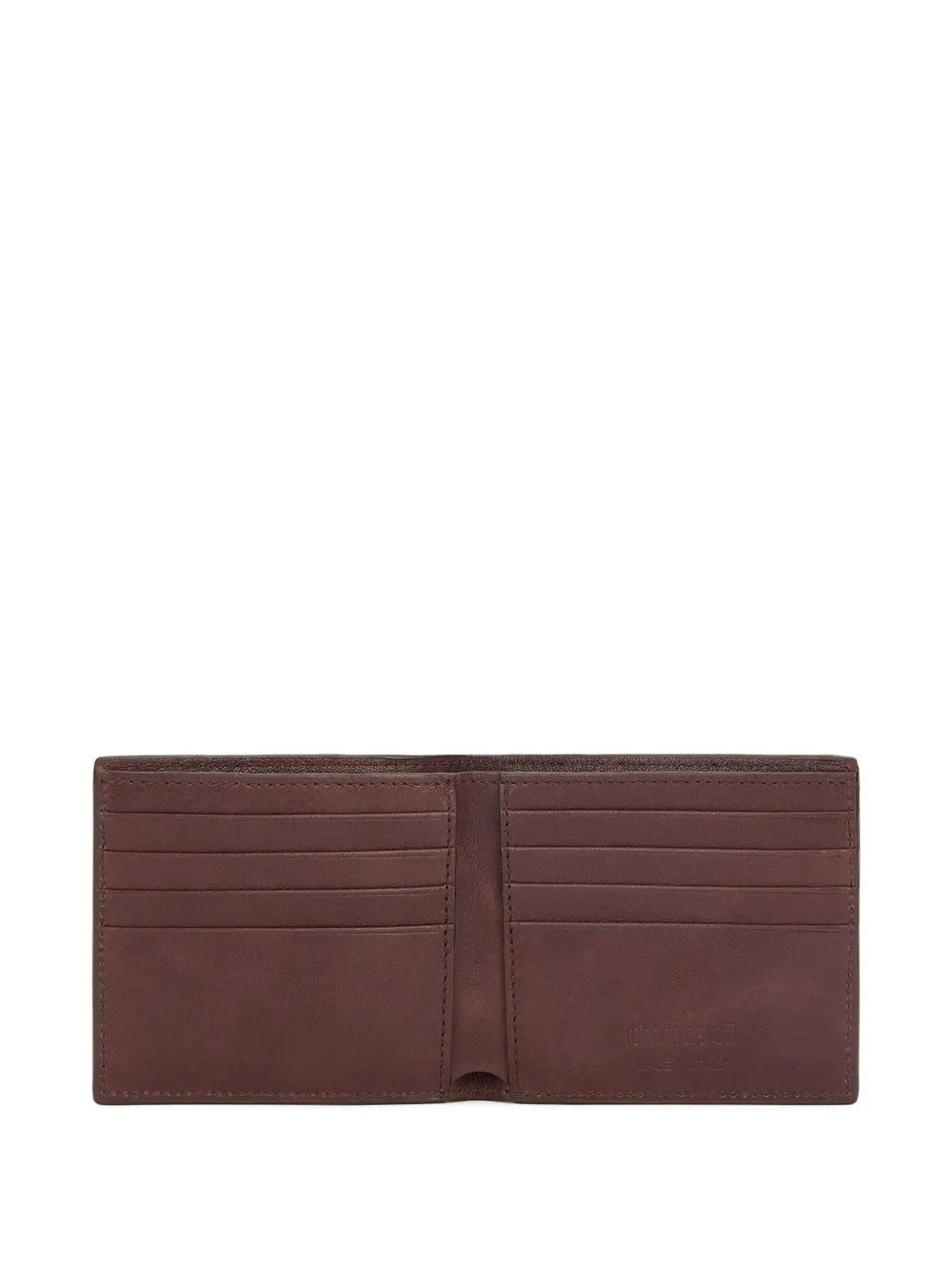 Roberto Cavalli Leren portemonnee met monogram-reliëf Bruin