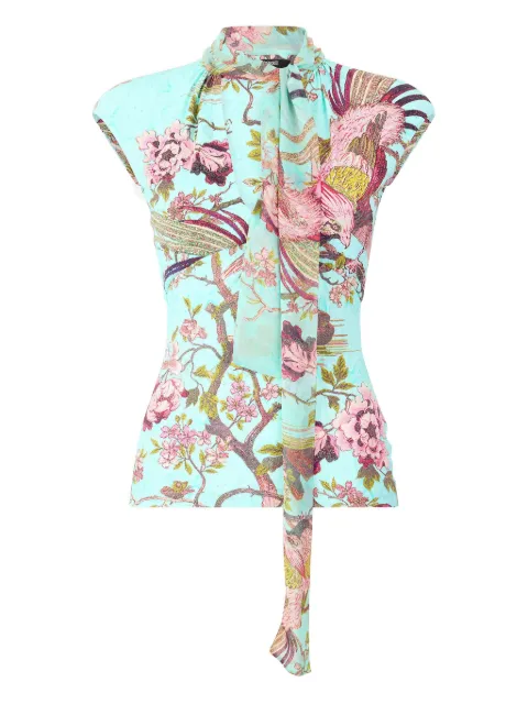 Roberto Cavalli top con estampado floral