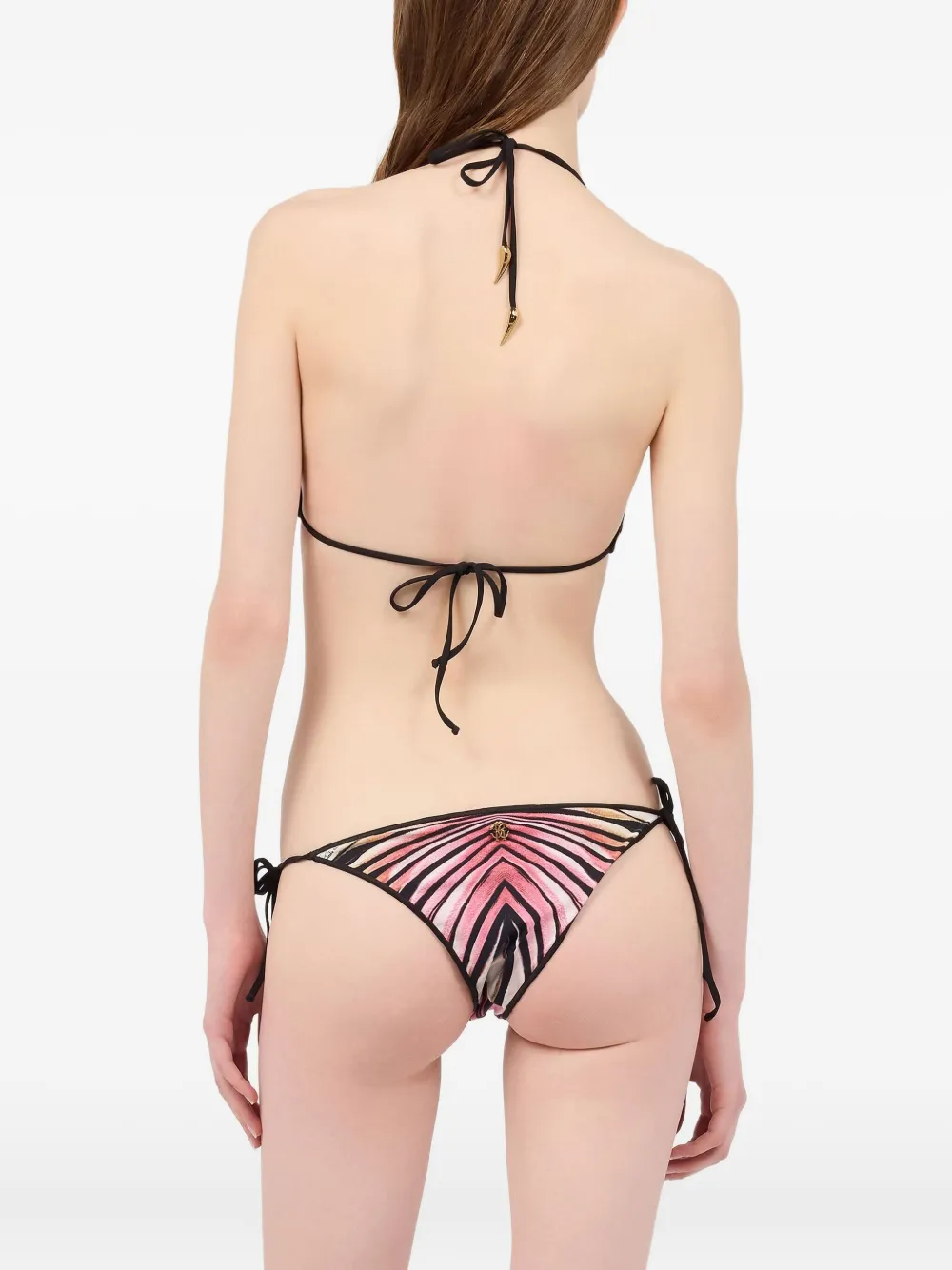 Roberto Cavalli Bikinislip met gestrikte zijkant Roze