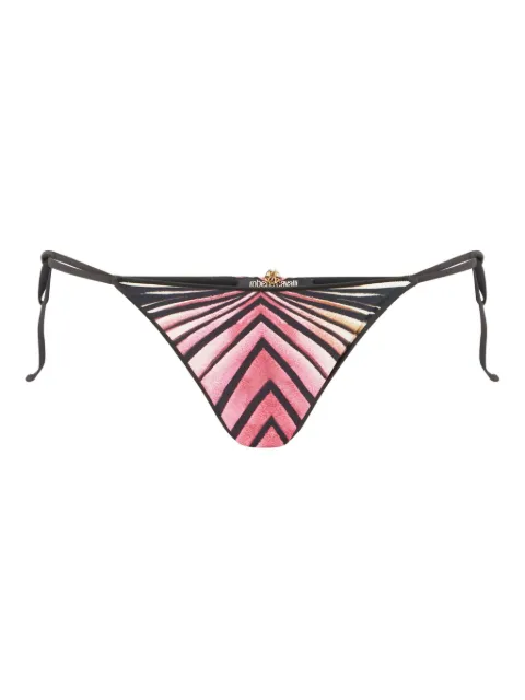 Roberto Cavalli tie-side printed bikini bottoms
