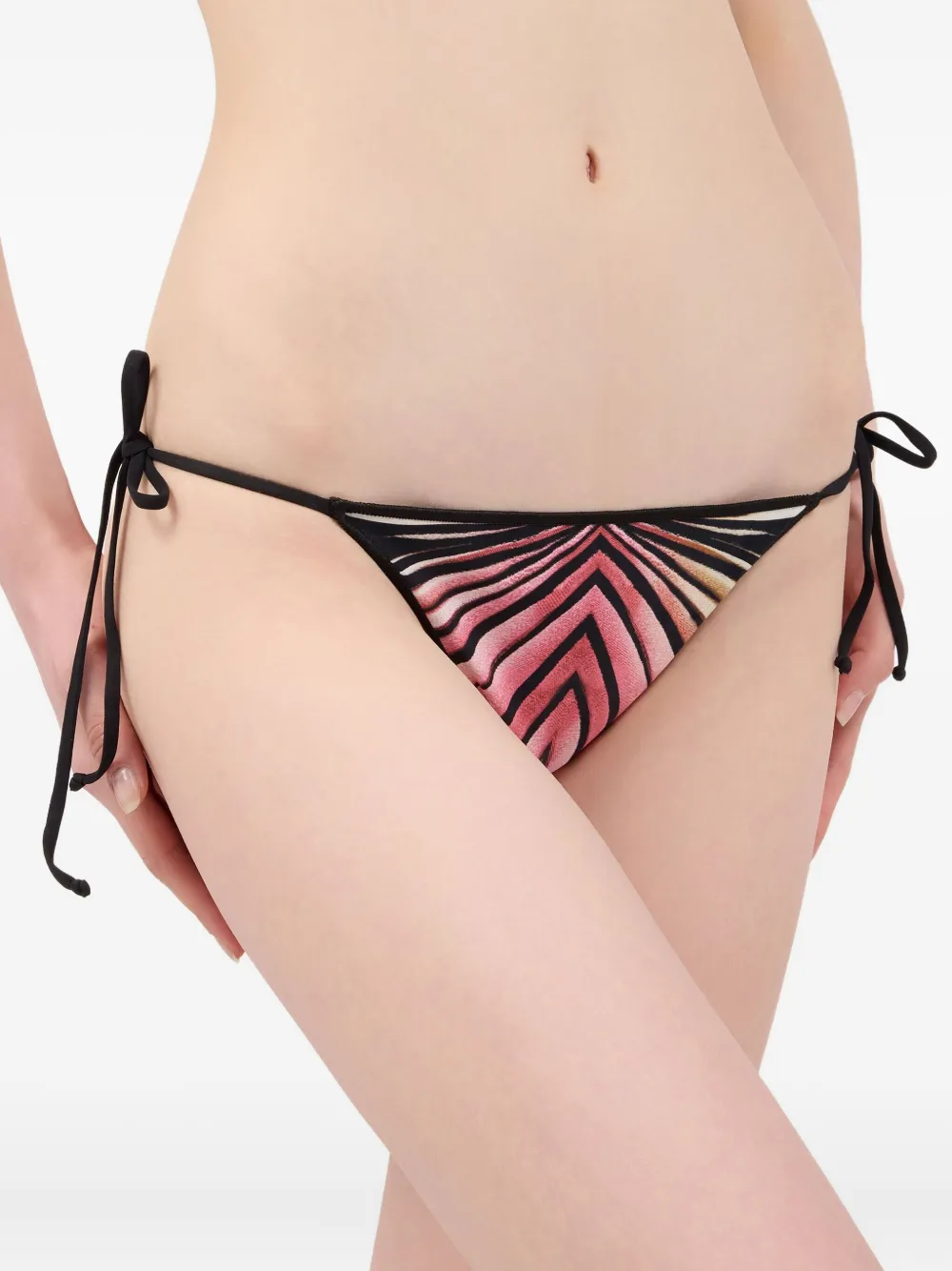 Roberto Cavalli Bikinislip met gestrikte zijkant Roze