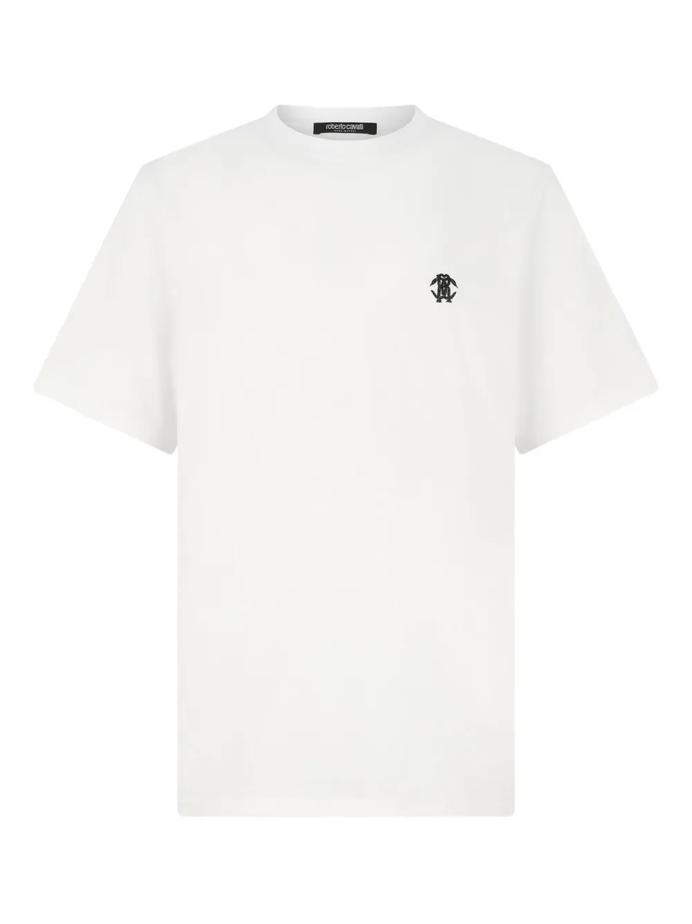 Roberto Cavalli T-shirt met geborduurd logo Wit