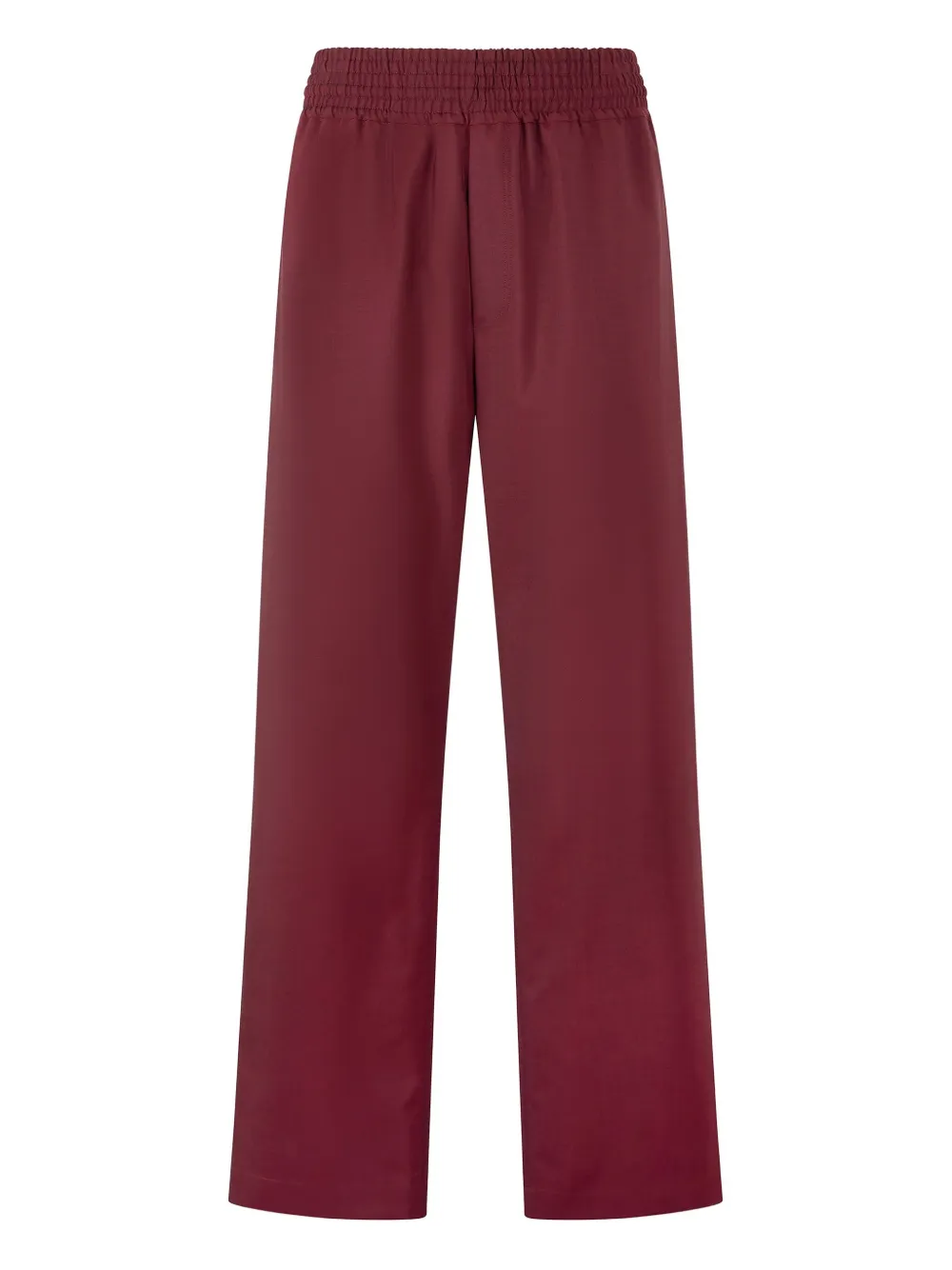 Roberto Cavalli virgin wool loose-fit trousers Paars