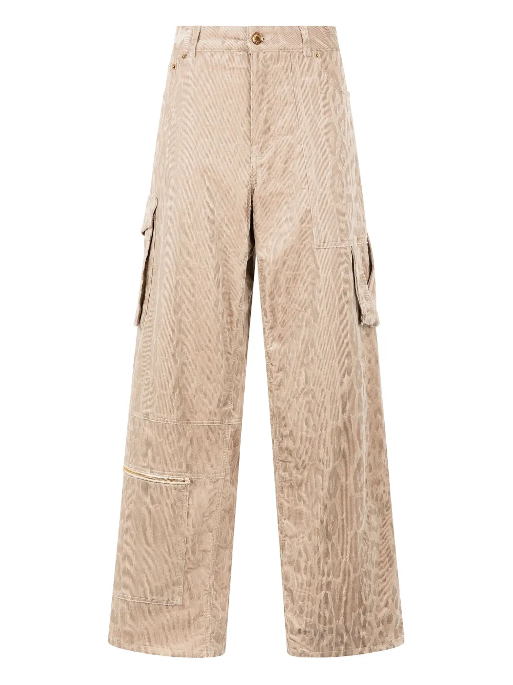 jaguar-print cargo pants