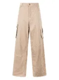 Roberto Cavalli jaguar-print cargo pants - Neutrals