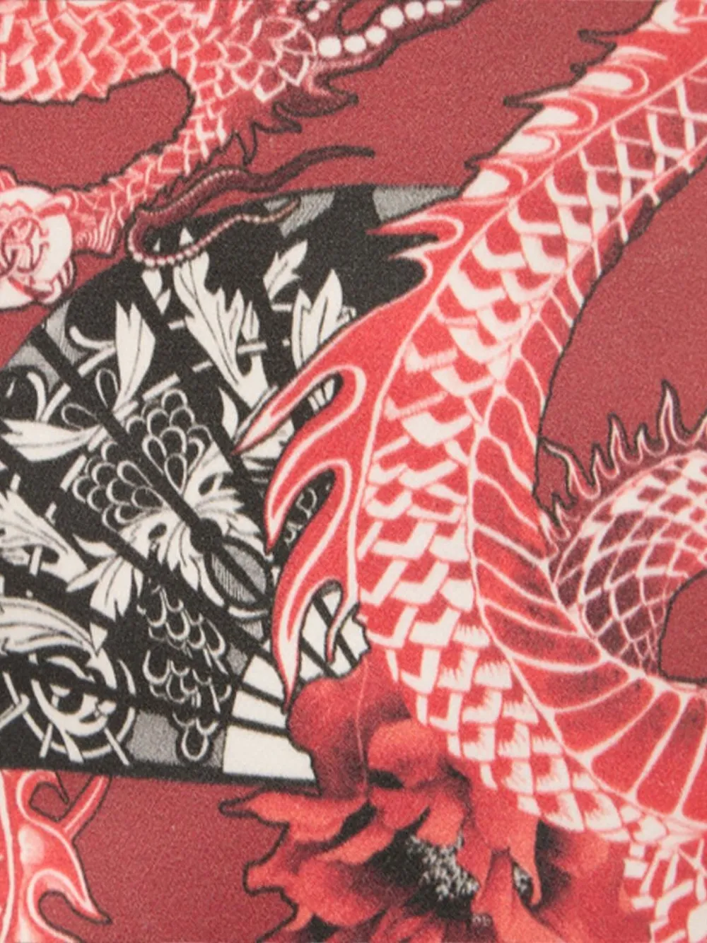 Roberto Cavalli Dragon-print High-heel Boots In Red