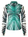 Roberto Cavalli printed button-up shirt - Blue