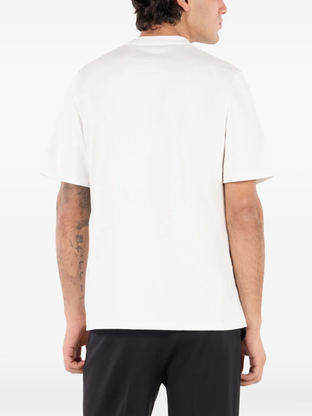 Roberto Cavalli T-shirt met geborduurd logo Wit