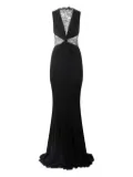 Roberto Cavalli lace-insert gown - Black