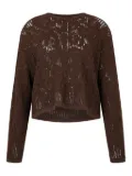 Roberto Cavalli crochet-effect sweater - Brown