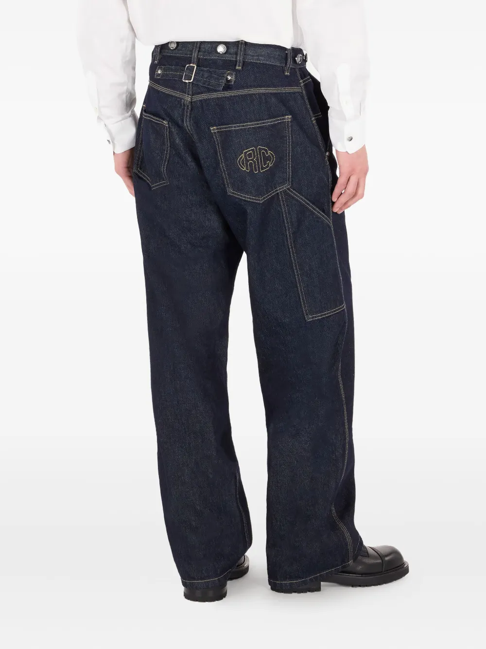 Roberto Cavalli Jeans met RC-monogram Blauw