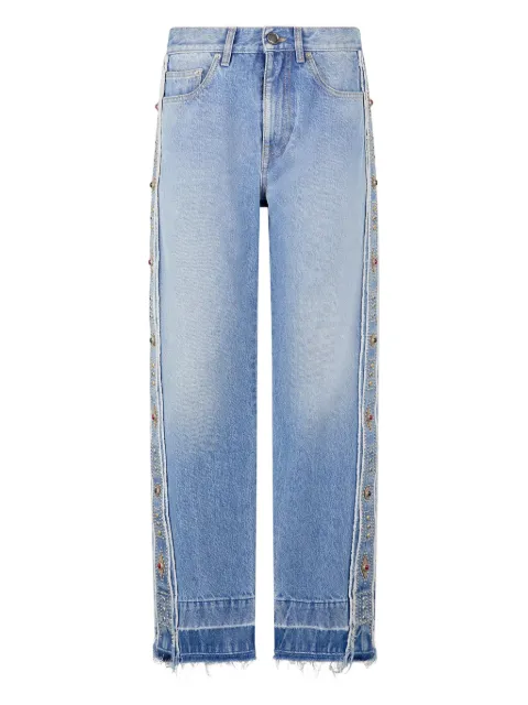 Roberto Cavalli stud-embellished jeans