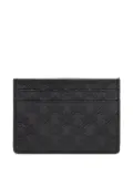 Roberto Cavalli Mirror Snake Monogram-embossed cardholder - Black