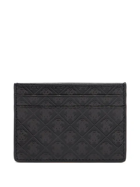 Roberto Cavalli Mirror Snake Monogram-embossed cardholder