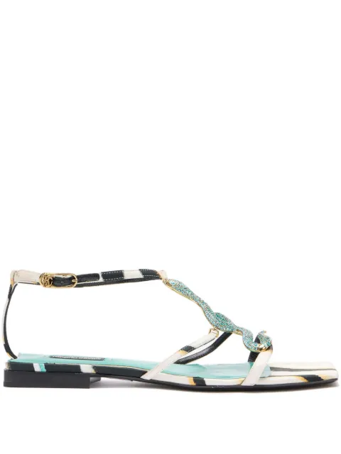 Roberto Cavalli Ray Of Sea flat sandals