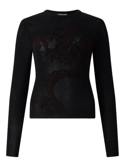 Roberto Cavalli dragon-embellished sweater