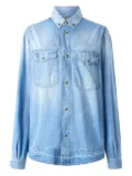 Roberto Cavalli stud-button denim shirt - Blue
