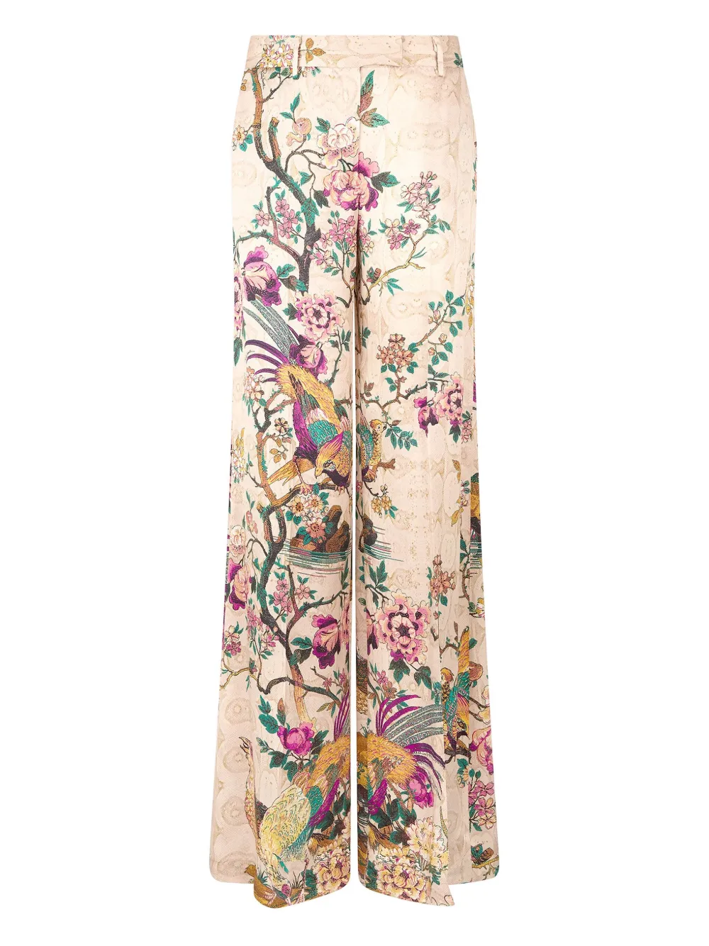 pheasant floral-print trousers
