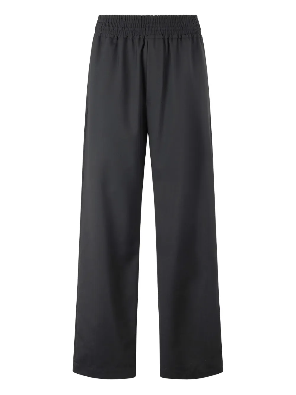 Roberto Cavalli Broek met elastische taille van scheerwol Zwart