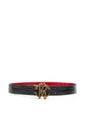 Roberto Cavalli Mirror Snake Monogram reversible belt - Black