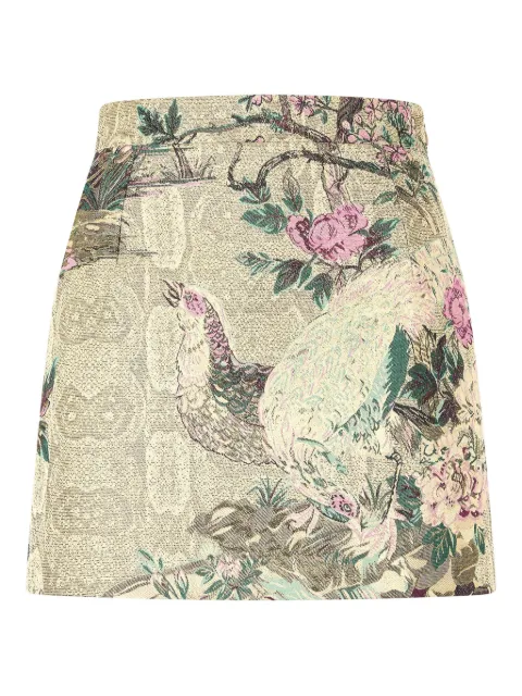 Roberto Cavalli floral-motif mini skirt