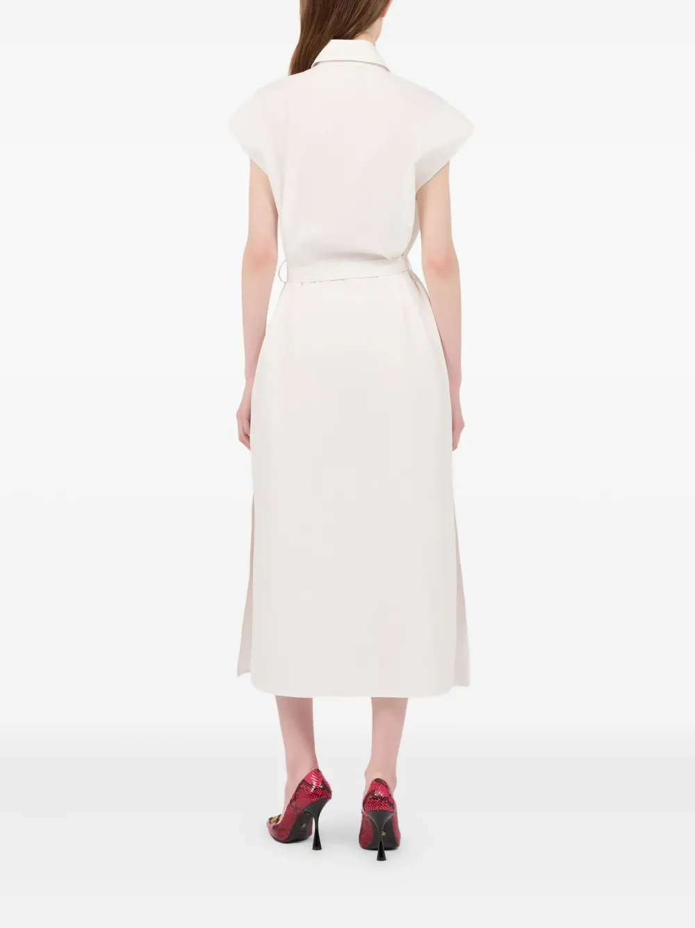 Roberto Cavalli Blousejurk met ceintuur Wit