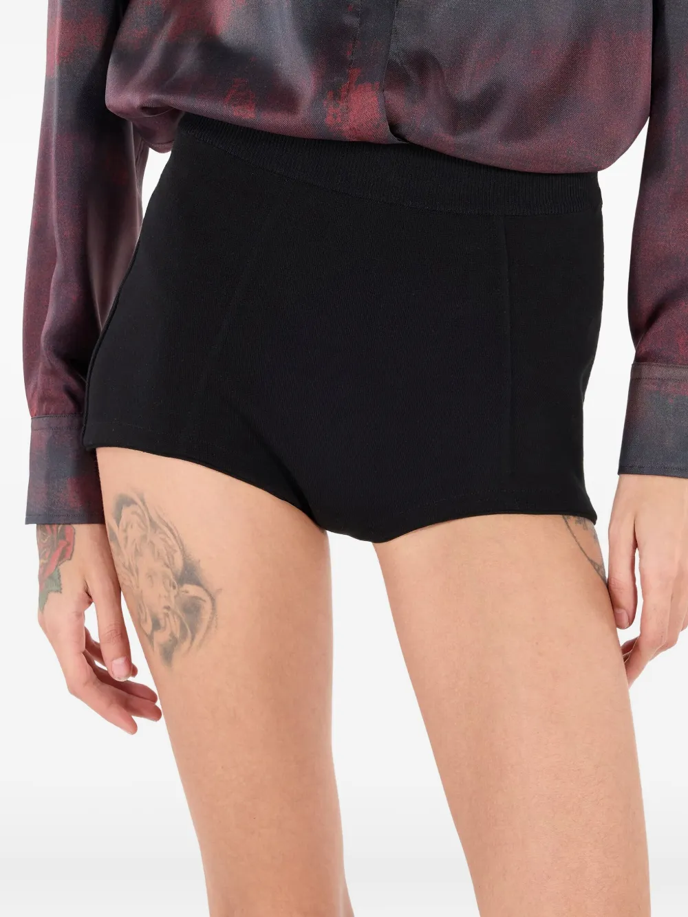 Roberto Cavalli High waist shorts Zwart
