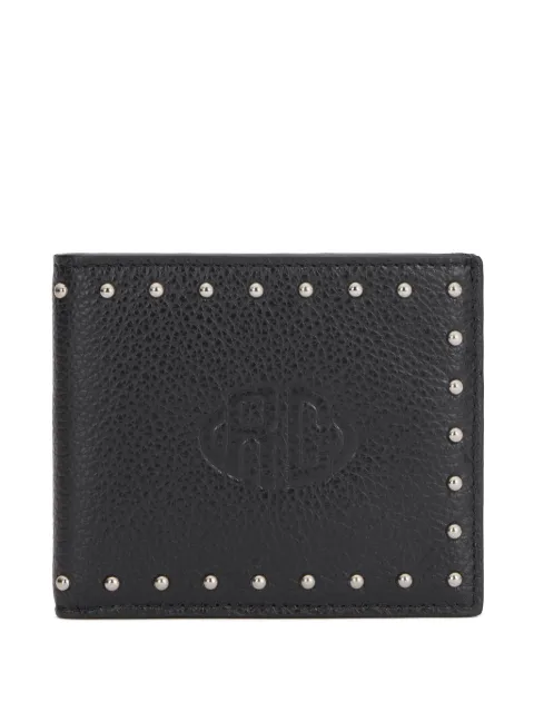 Roberto Cavalli debossed-logo studded wallet
