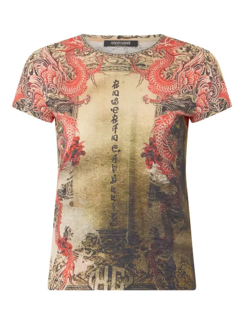 Roberto Cavalli dragon-print T-shirt