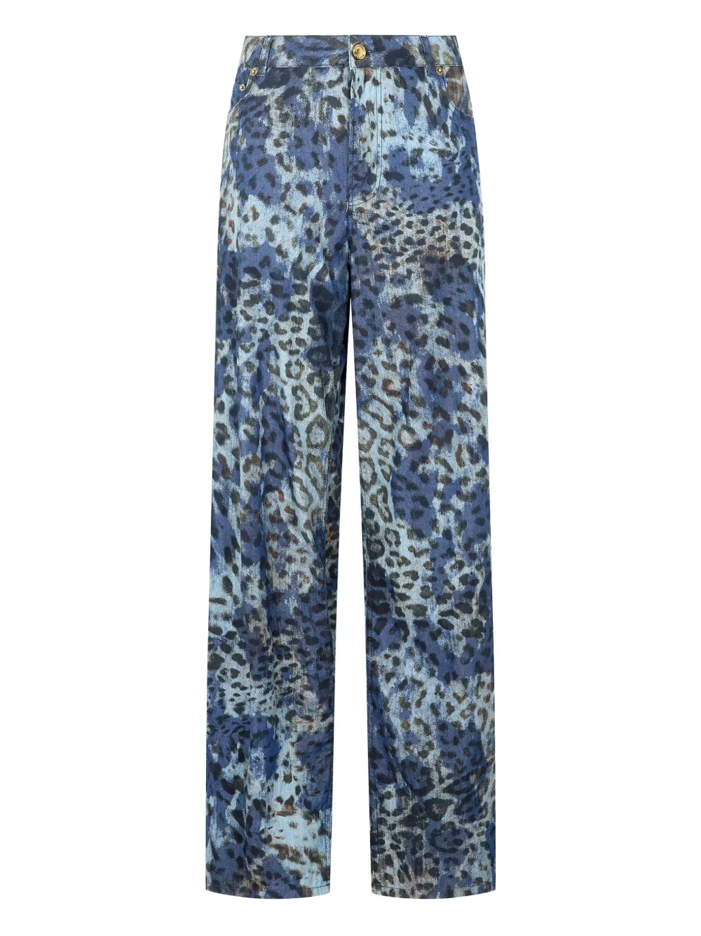 jaguar-print jeans