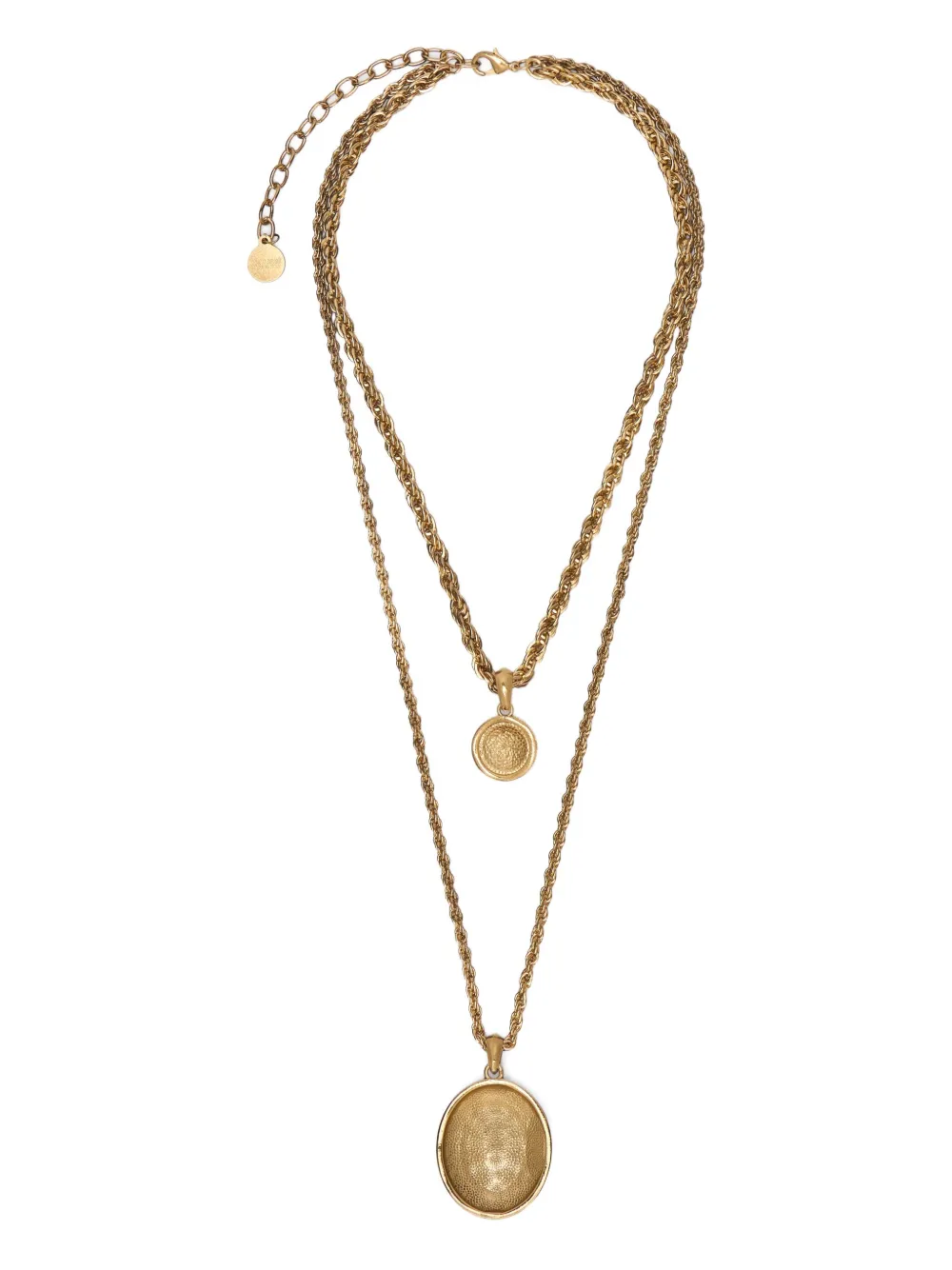 Roberto Cavalli Ray Of Sea-print Rope-chain Necklace In Gold
