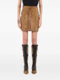 Roberto Cavalli leopard-print mini skirt - Brown