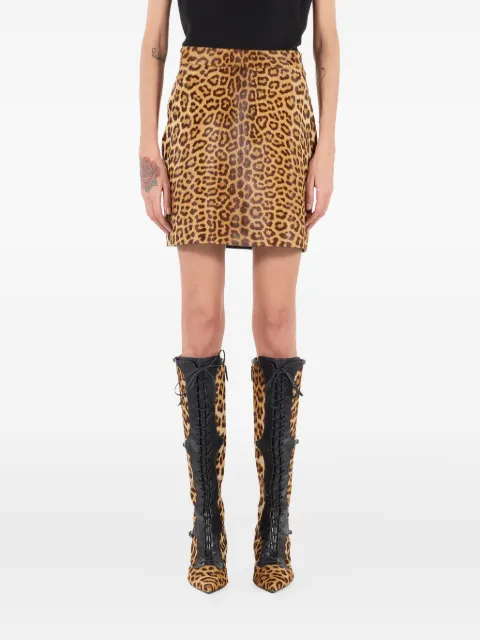 Roberto Cavalli leopard-print mini skirt