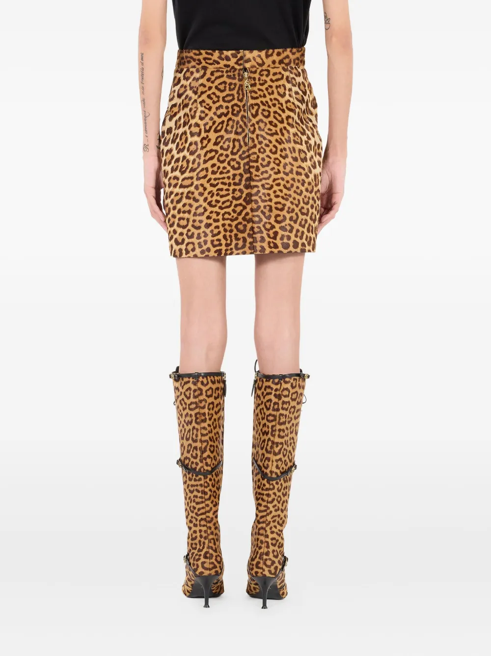 Roberto Cavalli Mini-rok met luipaardprint Bruin